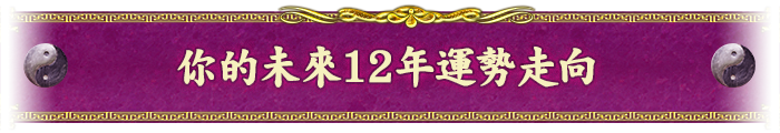 你的未來12年運勢走向